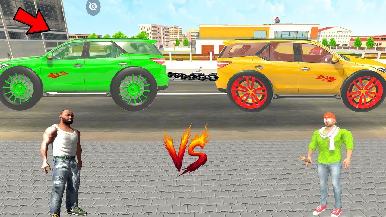 Franklin Green Fortuner VS Jack Golden Fortuner 2 Chain 💥 Indian Theft Auto Simulator 🎉
