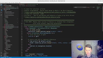 Get Devise Working with Turbo in Rails 7