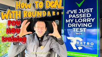 Struggling with Roundabouts in class1 lorry? POV Training to Pass Your HGV Test First Time!