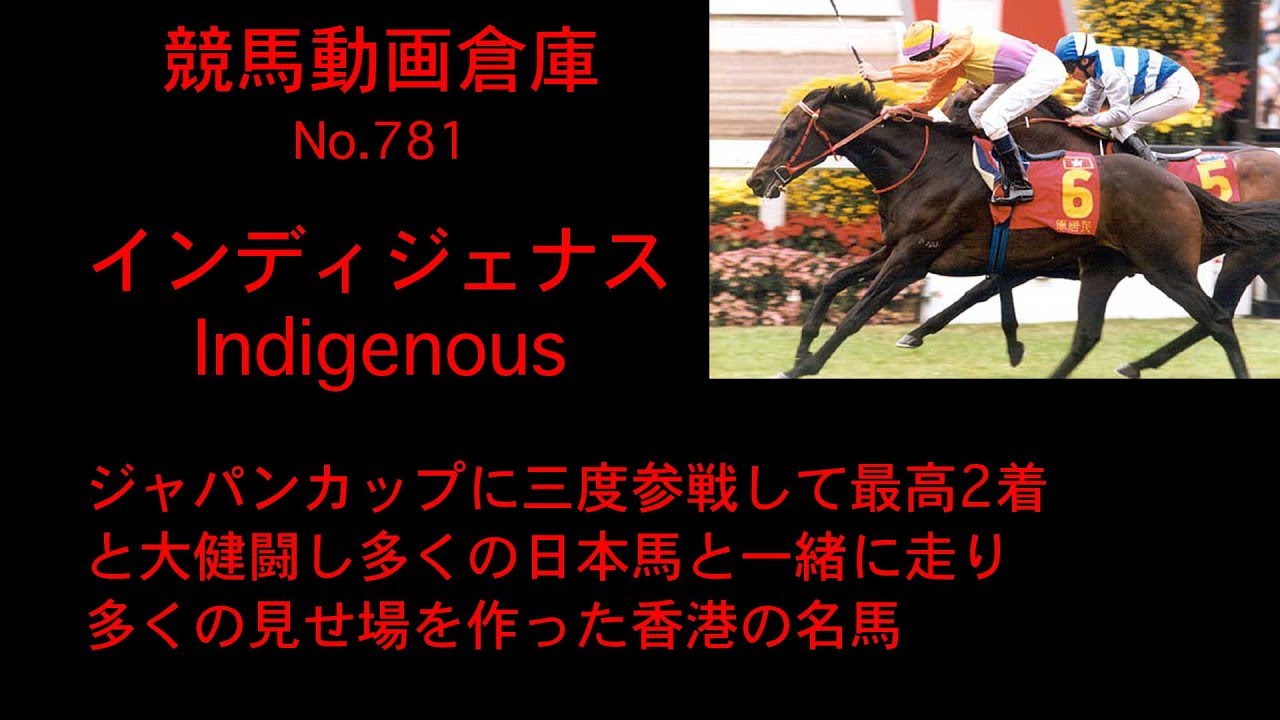 競馬】インディジェナス Indigenous【No 781】 - YouTube