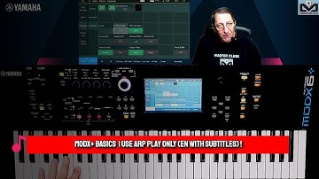 Yamaha MODX+ Basics | Using Arp Play Only (English with subtitles)