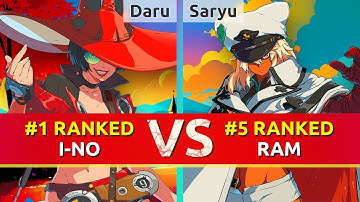 GGST ▰ Daru (#1 Ranked I-No) vs Saryu (#5 Ranked Ramlethal). High Level Gameplay