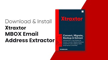 How to Extract Email Addresses from MBOX File | Xtraxtor | Tutorial