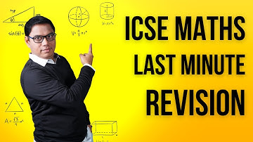 Maths last revision ICSE class 10 board exam 2023 | Important question for maths paper today |