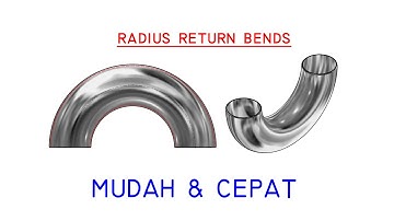 Autodesk Inventor Indonesia | Cara Membuat Sambungan Pipa Setengah Lingkaran