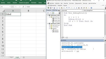 Uso de Cells y ActiveCell para manipular celdas