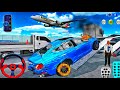 Crashed Blue Car 🚙Tow Truck Transport 🚛 to Auto Repair Shop 🔧✨ 3D Driving Class 2025 Android Game🎮🚧
