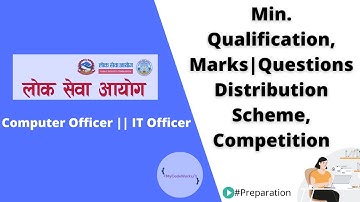 🔥🔥 Min. Qualification||Questions Distribution||Competition in Computer Officer || IT Officer Exam