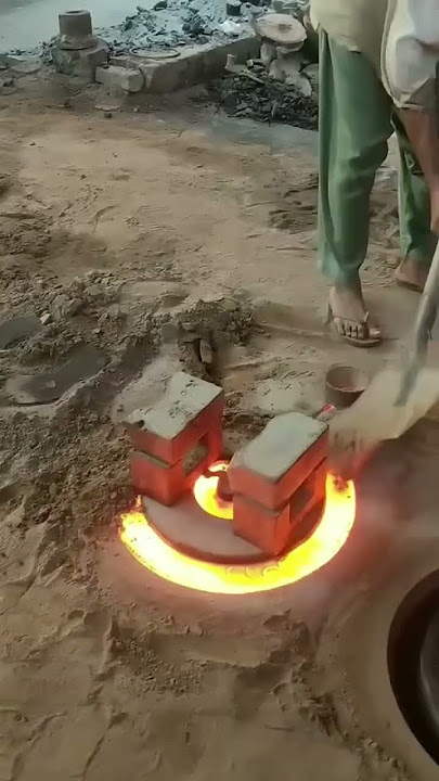 The process of manual production of flywheels