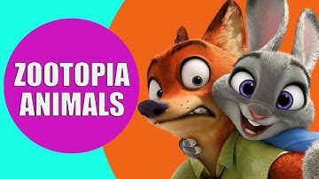 Zootopia Nick Wilde, Judy Hopps, Mr. Big, Sloth, Chief Bogo - Disney