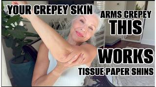 HOW TO MAKE CREPEY SKIN LOOK BETTER AFTER 50 #MATURESKIN screenshot 4