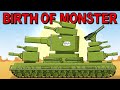 Birth of Iron Monster KV7 - Cartoons about tanks