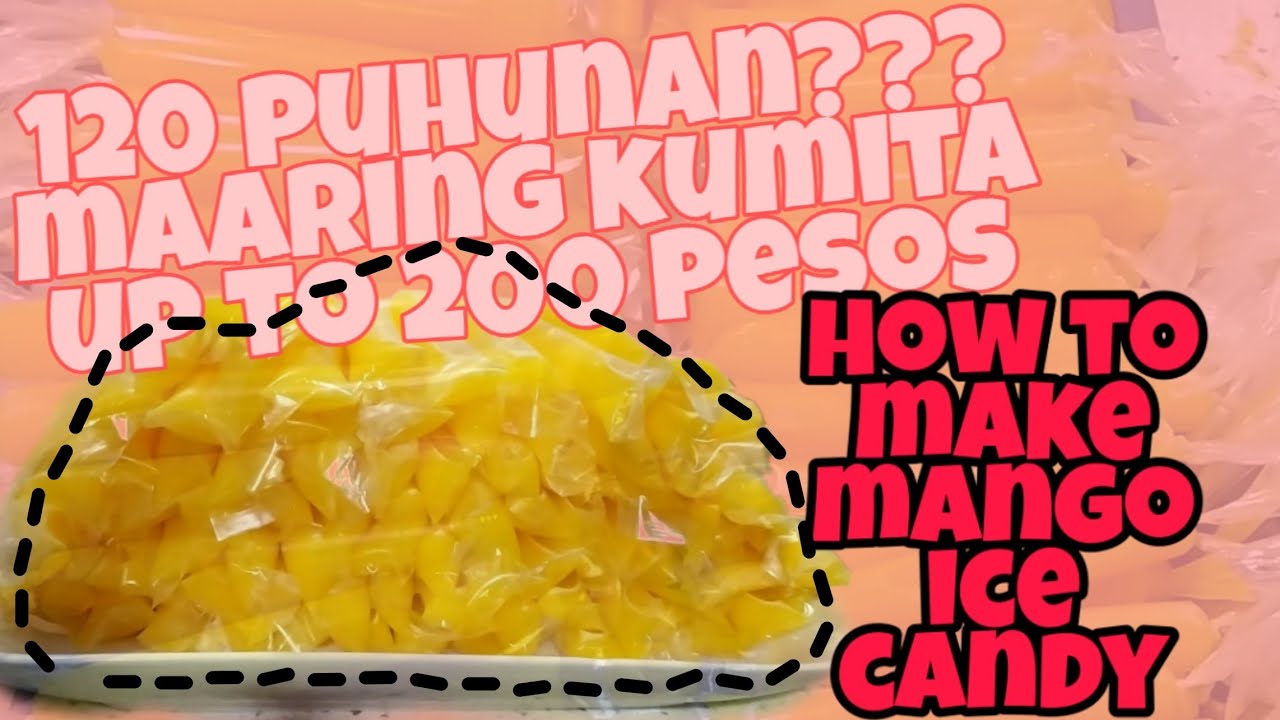 Paano gumawa ng Mango Ice Candy for Sari Sari Store Vlog 04 Ruby