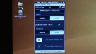 GPS Trip Panel - A Palm WebOS App