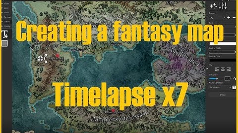 Creating a fantasymap | Timelapse (x7)