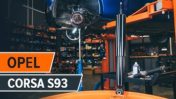 Hoe een schokdemper achteraan vervangen op een OPEL CORSA S93 [HANDLEIDING AUTODOC]