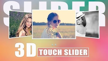Responsive Touch Slider with HTML  CSS & jQuery || 3D Responsive Slider  2019