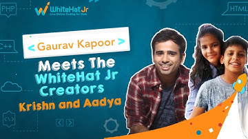 Gaurav Kapoor Hangs Out With WhiteHat Jr Creators Krishn and Aadya Modani | Comic & Creator