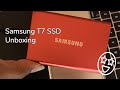 Samsung Portable SSD T7 USB 3.2 Unboxing