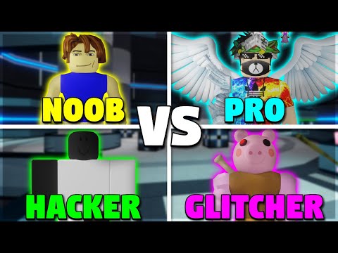 Noob Vs Pro Vs Hacker Vs Glitcher Roblox Piggy Youtube - noob vs pro vs hacker vs glitcher roblox