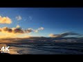 Relaxing ocean wave sounds at the beach  4k ultra