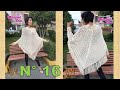 Poncho tejido a crochet en punto panal de abeja paso a paso