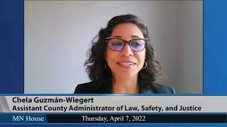 House Public Safety and Criminal Justice Reform Finance and Policy Committee  4/7/22