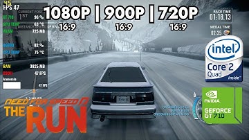 Need For Speed: The Run | GeForce GT 710 1GB DDR3 | 6GB RAM | Intel Core 2 Quad Q6600 2.4 GHz