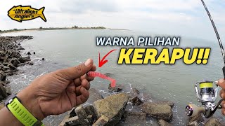 SOFT PLASTIC PINK!! MENJADI KALI NI | casting kerapu ban pecah - ultralight fishing screenshot 4