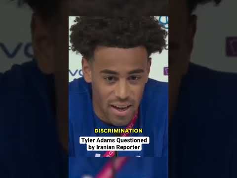 Tyler Adams questioned by Iranian Reporter #shorts
