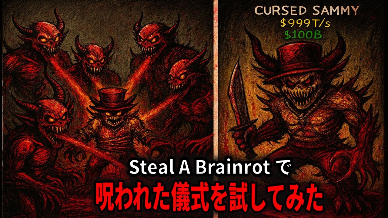 Steal A Brainrot 呪われた儀式を試してみた【Steal A Brainrot...】【ロブロックス】