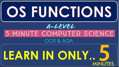 Tutorial 8. OS Functions. SCHEDULING–PERIPHERAL MANAGEMENT-INTERRUPT- ROUND ROBIN - in 5 minutes!