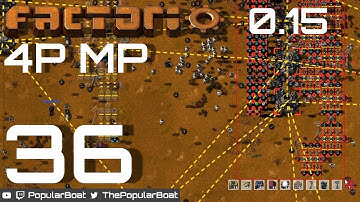 Factorio 0.15 - 4P MP - Part 36 - Reducing robot overload