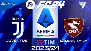 FC 24 Juventus vs Salernitana | Serie A 2024 | PS5