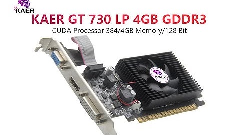 GT 730 4GB DDR3 128 Bit PCI Express 2.0 X 8 (DVI VGA HDMI) Low Profile Graphics Card, PC Video Card