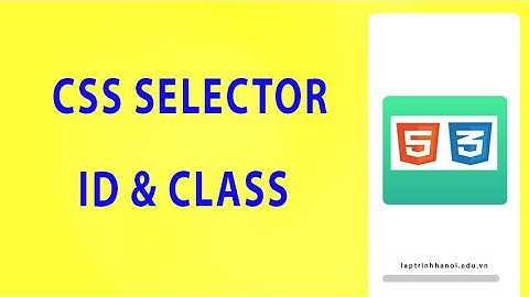 24. Sử dụng Selector bộ chọn, id, class trong CSS