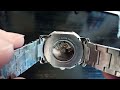 BERNY AM050M ELEGANT DRESS POWER RESERVE GUILLOCHÉ BLU HANDS MIYOTA 9110 AUTOMATIC WATCH UNBOXING