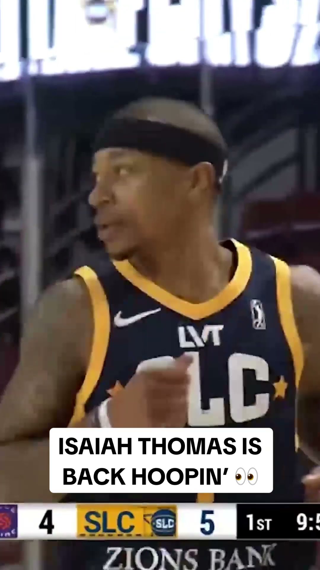 Isaiah Thomas' first game back ?
