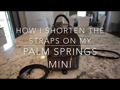 How I shorten the straps on my Palm Springs Mini Backpack