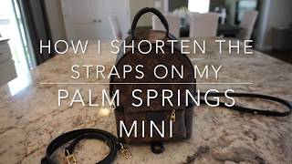 How I shorten the straps on my Palm Springs Mini Backpack