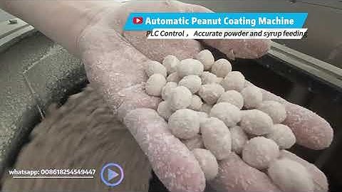 How to make coated peanut | crunchy peanut automatically. #peanutburger #peanutcoatingmachine