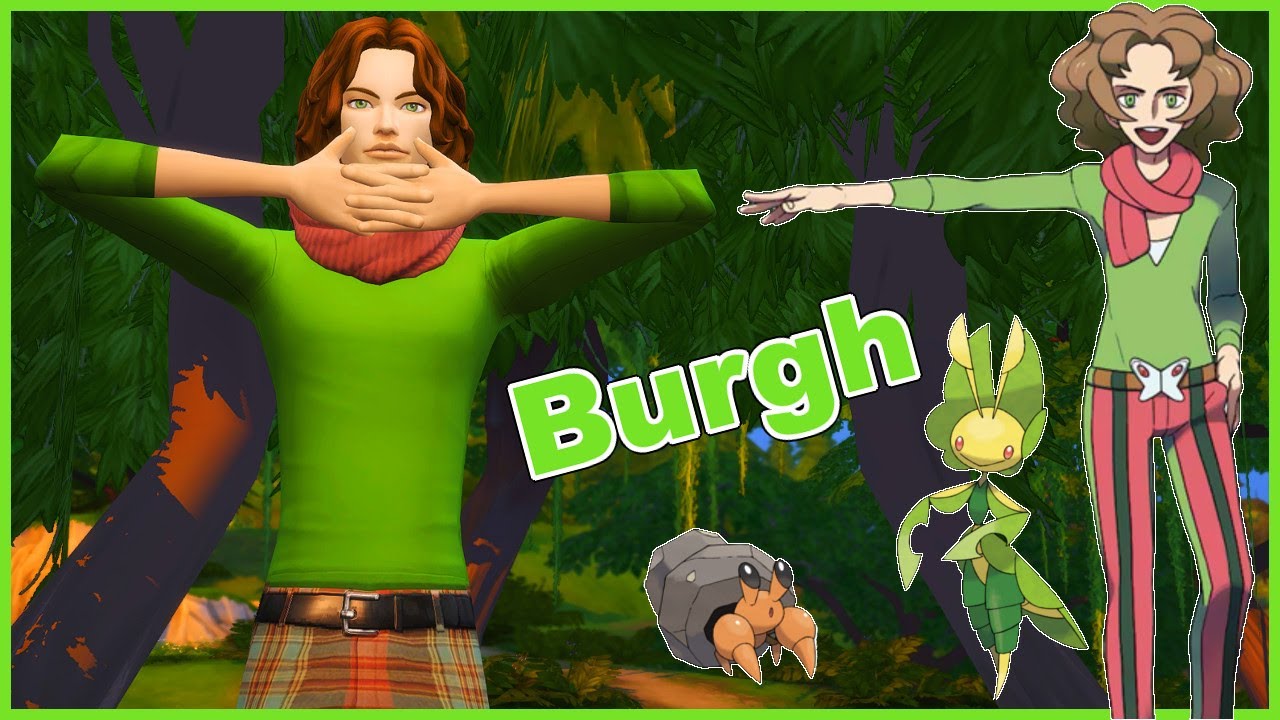 The Sims 4 Create A Sim Gym Leader Burgh (Pokemon) YouTube