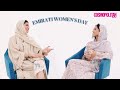 Showjumper amna banihashem and makeup artist sarah interview each other for emirati womens day 2022