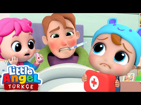 Can Bebek Baba Hasta Olmuş, Bebekler Nasıl Yer | Kesintisiz Bebek ve Çocuk Şarkıları | Little Angel