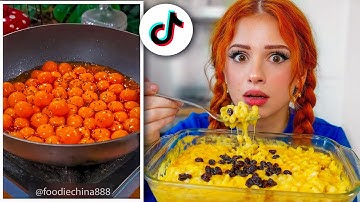 Testing WEIRD TikTok Food Recipes
