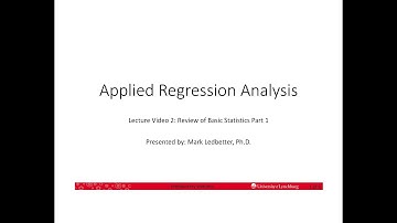 Applied Regression Analysis Lecture 2 Basic Probability Review Part 1