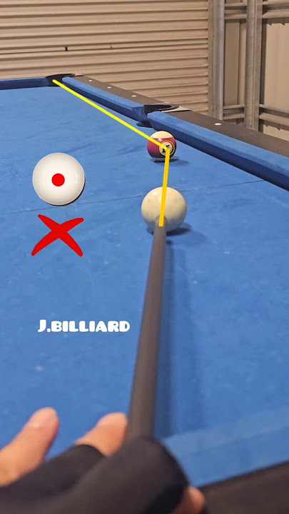 How to Perfectly Aim Ball Near Cushion in Pool #8ballpool #poolshots #billiards