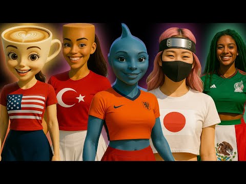 Brainrot Girls | Football Nations Dance – Official Video (20 Countries)