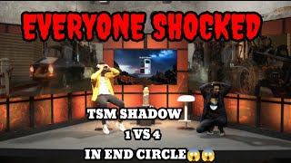 😱😱Everyone Shocked 😱😱When TSM Shadow did 1vs4 in end circle 😎😎 #sergiogaming #bgis #tsm #godlike