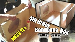 Building a Bandpass Subwoofer Box | 4th Order Sub Enclosure Build / 2:1 Ratio / 2 Sealed 4 Ported